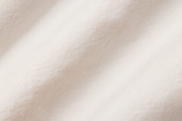 Organic cotton and flax or linen plain weave fabric made in the USA by Tuscarora Mills