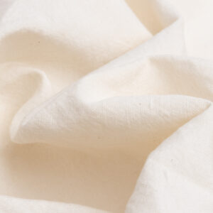 Organic flax and cotton linen plain weave fabric made in the USA by Tuscarora Mills