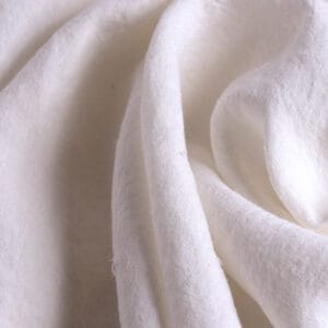 whitened hemp plain weave, fluid and sheer