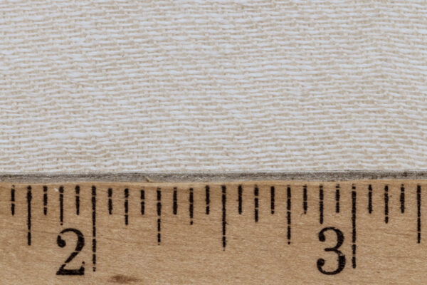 This 3/1 twill is woven with Supima cotton and hemp yarns to yield a 4.3 OSY summer weight fabric.
