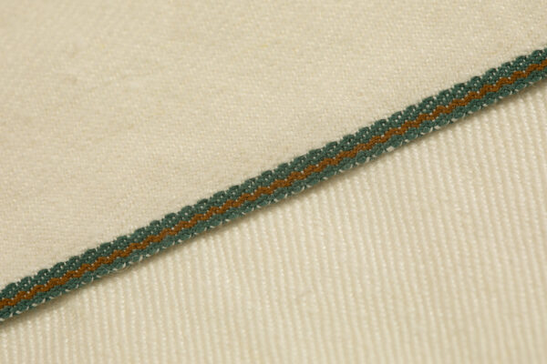 Long fiber wet spun Flax and Hemp yarn yield this Raw American selvedge 2/2 Linen Denim woven with Tuscarora colors.