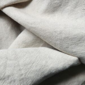 Organic cotton and natural hemp plain weave